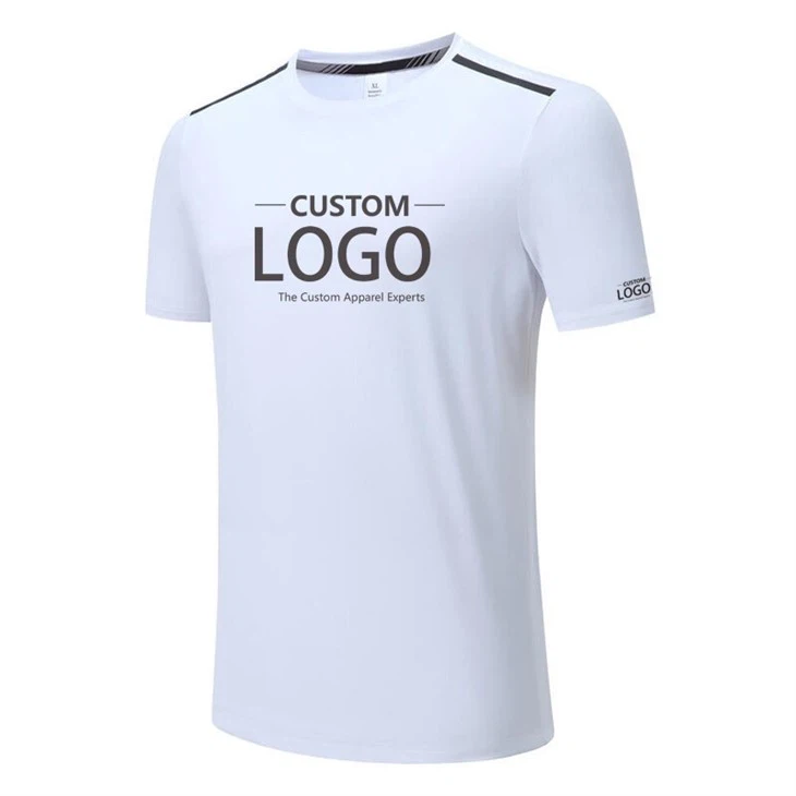 Balti greitai džiūstantys marškinėliai